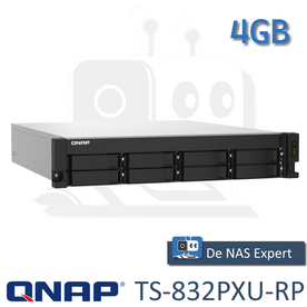 QNAP TS-832PXU-RP 4GB nieuw in doos
