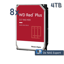 8x Harddisk 4TB WD RED Plus (WD40EFZZ)
