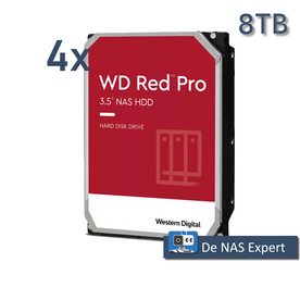 4x Harddisk 8TB WD Red Pro (WD8005FFBX)