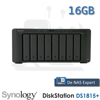 Synology DiskStation DS1815+ 16GB refurbished, uniek met DSM 7.2.2