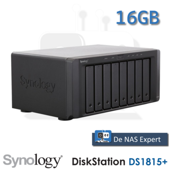 Synology DiskStation DS1815+ 16GB refurbished, uniek met DSM 7.2.2