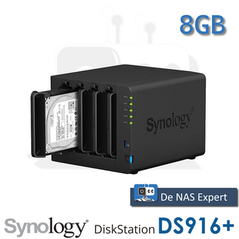 Synolgy DiskStation DS916+ 8GB refurbished