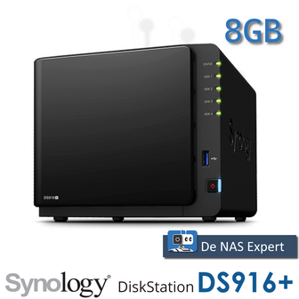 Synolgy DiskStation DS916+ 8GB refurbished