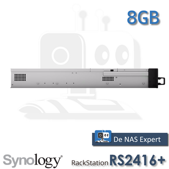 RS2416+ 8Gb refurbished zijkant
