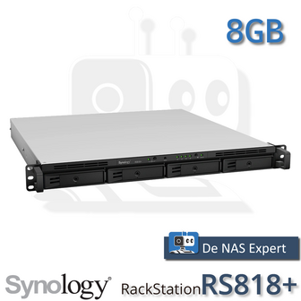 Synology RackStation RS818+ voorkant