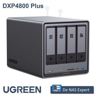 UGREEN NASync DXP4800 Plus 16GB (+8GB ) ! actie model !