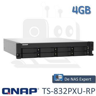 QNAP TS-832PXU-RP 4GB nieuw in doos