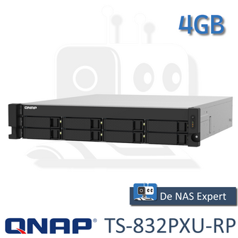 QNAP TS-832PXU-RP 4GB nieuw in doos