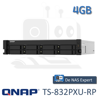 QNAP TS-832PXU-RP 4GB nieuw in doos