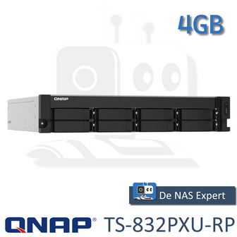 QNAP TS-832PXU-RP 4GB nieuw in doos