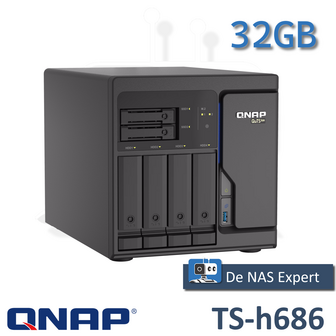 QNAP TS-h686 32GB refurbsihed, nieuwstaat!