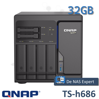 QNAP TS-h686 32GB refurbsihed, nieuwstaat!