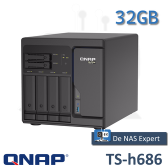 QNAP TS-h686 32GB refurbsihed, nieuwstaat!