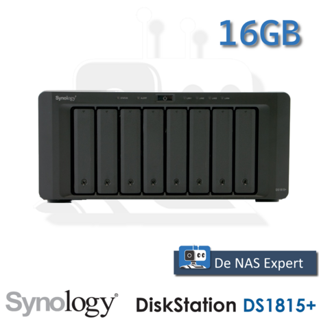 Synology DiskStation DS1815+ 16GB refurbished, uniek met DSM 7.2.2