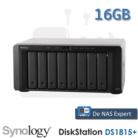 Synology DiskStation DS1815+ 16GB refurbished, uniek met DSM 7.2.2