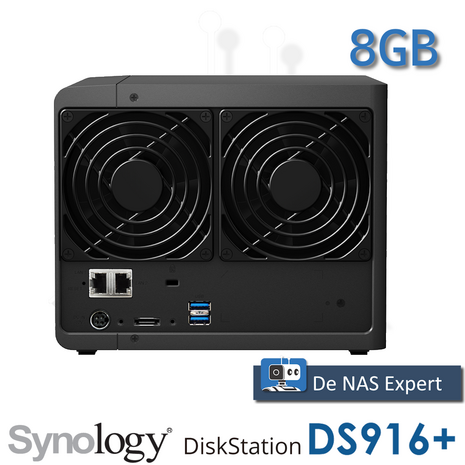 Synolgy DiskStation DS916+ 8GB refurbished