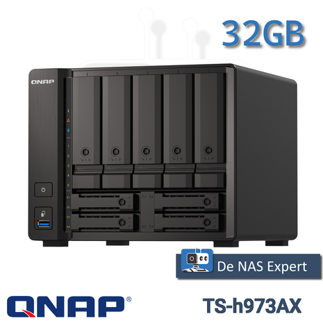 QNAP NAS TS-h973AX 32GB (nieuw in doos)