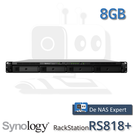 Synology RackStation RS818+ voorkant