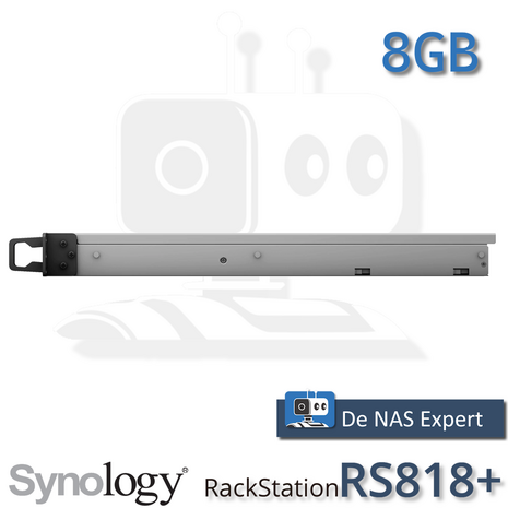 Synology RackStation RS818+ zijkant