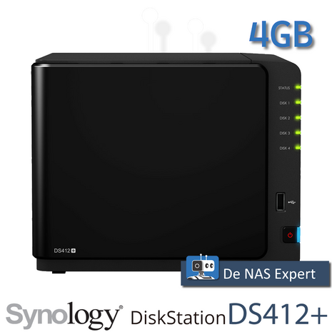 Synology DiskStation DS412+ 4GB DSM 7.1.x !!