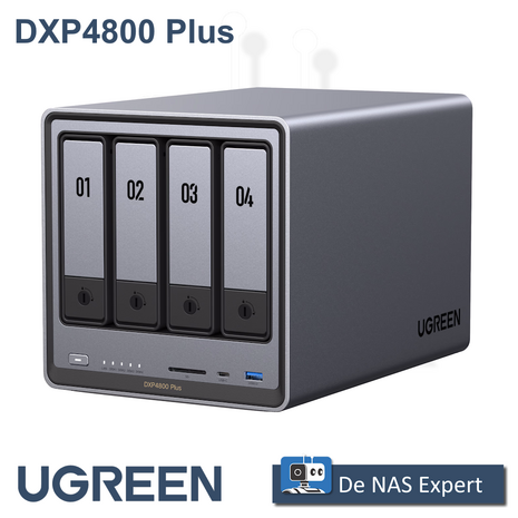 UGREEN NASync DXP4800 Plus 16GB (+8GB ) ! actie model !