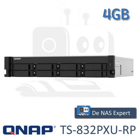 QNAP TS-832PXU-RP 4GB nieuw in doos