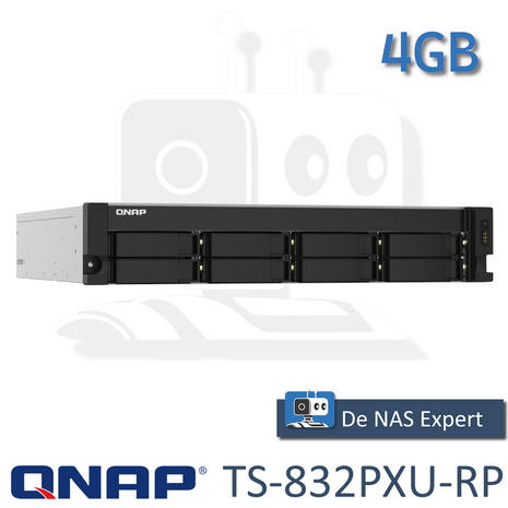 QNAP TS-832PXU-RP 4GB nieuw in doos