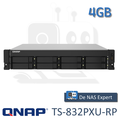 QNAP TS-832PXU-RP 4GB nieuw in doos