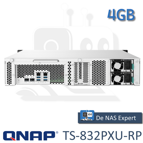 QNAP TS-832PXU-RP 4GB nieuw in doos