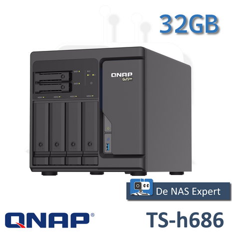 QNAP TS-h686 32GB refurbsihed, nieuwstaat!